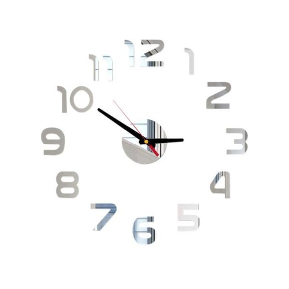 DIY Wall Clock 3D Mirror Surface - Picture 5 of 5